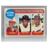 1969 Topps 1968 NL BATTING LEADERS PETE ROSE 2