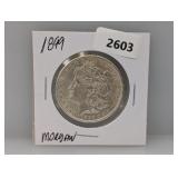 1899 90% Silv Morgan $1 Dollar