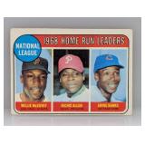 1969 Topps 1968 HR LEADERS McCOVEY/ALLEN/BANKS 6
