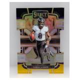 2023 Select Die-Cut Lamar Jackson Black and Gold