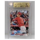 2018 Topps Walmart Ohtani Holiday Snowflake BGS9.5