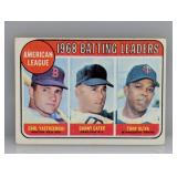 1969 Topps 1968 AL BATTING LEADERS YAZ/OLIVA 1