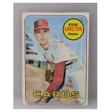 1969 Topps Steve Carlton HOF 255 mks/Stains