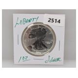 1oz .999 Silv Liberty Round