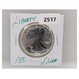1oz .999 Silv Liberty Round