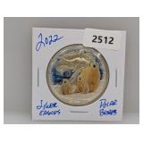 2022 1oz .999 Silv Eagle w/Polar Bears