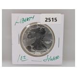 1oz .999 Silv Liberty Round
