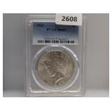 PCGS 1922 MS63 90% Silv Peace $1 Dollar