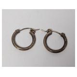 .925 Sterling Hoop Earrings