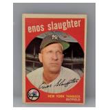 1959 Topps Baseball #155 Enos Slaughter HOF