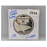 2016 1oz .999 Silv Shark Week Round