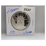 1oz .999 Silv Liberty Round