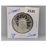 1oz .999 Silv Liberty Round