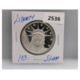 1oz .999 Silv Liberty Round