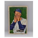 1951 Bowman Baseball Bill Dickey HOF Creases/Stain
