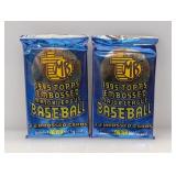 (2) 1995 Topps Embossed Baseball Packs