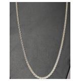36" .925 Sterling Byzantine Chain Necklace
