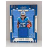 2023 Absolute Jahmyr Gibbs Rookie Game Used #6
