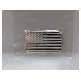 1oz .999 Silv American Flag Art Bar