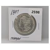 1897 90% Silv Morgan $1 Dollar
