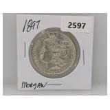 1897 90% Silv Morgan $1 Dollar