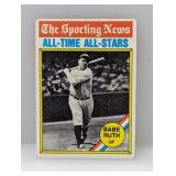 1976 Topps Baseball #345 Babe Ruth HOF All Stars