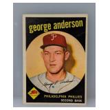 1959 Topps Baseball #338 Sparky Anderson RC HOF
