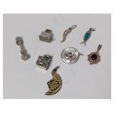 17.36g .925 Pendant/Charm Lot Guitar, Chest, etc