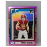 2024 Optic Rated Rookie Luke McCaffrey Pink #302