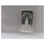 1oz .999 Silv Independence Day Art Bar