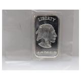 1oz .999 Silv Liberty Art Bar