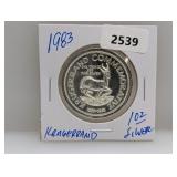 1983 1oz .999 Silv Krugerrand