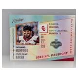 2018 Prestige Baker Mayfield Rookie Passport