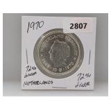 1970 72% Silv Netherlands Coin
