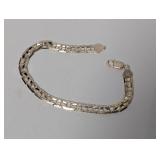 8" .925 Sterling Curb Chain Variant Bracelet