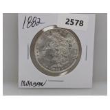 1882 90% Silv Morgan $1 Dollar