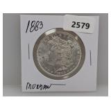 1883 90% Silv Morgan $1 Dollar