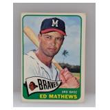 1965 Topps Baseball #500 Eddie Mathews HN HOF