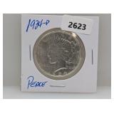 1934-D 90% Silv Peace $1 Dollar
