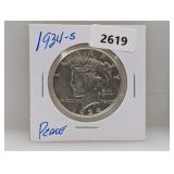 1934-S 90% Silv Peace $1 Dollar