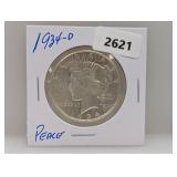 1934-D 90% Silv Peace $1 Dollar