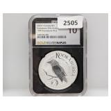 NGC 2025-P 1oz .999 Silv Kookaburra $1