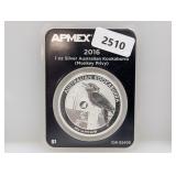 2016 1oz .999 Silv Kookaburra $1