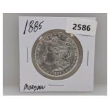 1885 90% Silv Morgan $1 Dollar