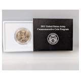 2011 US Army Comm Silv Half $1 Dollar