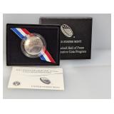 2014 Natl Baseball HOF UNC Half $1