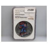 NGC 2023 MS70 2oz .999 Silv Niue $5