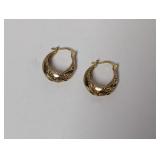 Vermeil Hoop Earrings W Detailing