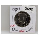 1976-S PF JFK Half $1 Dollar
