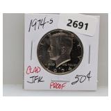 1974-S PF JFK Half $1 Dollar